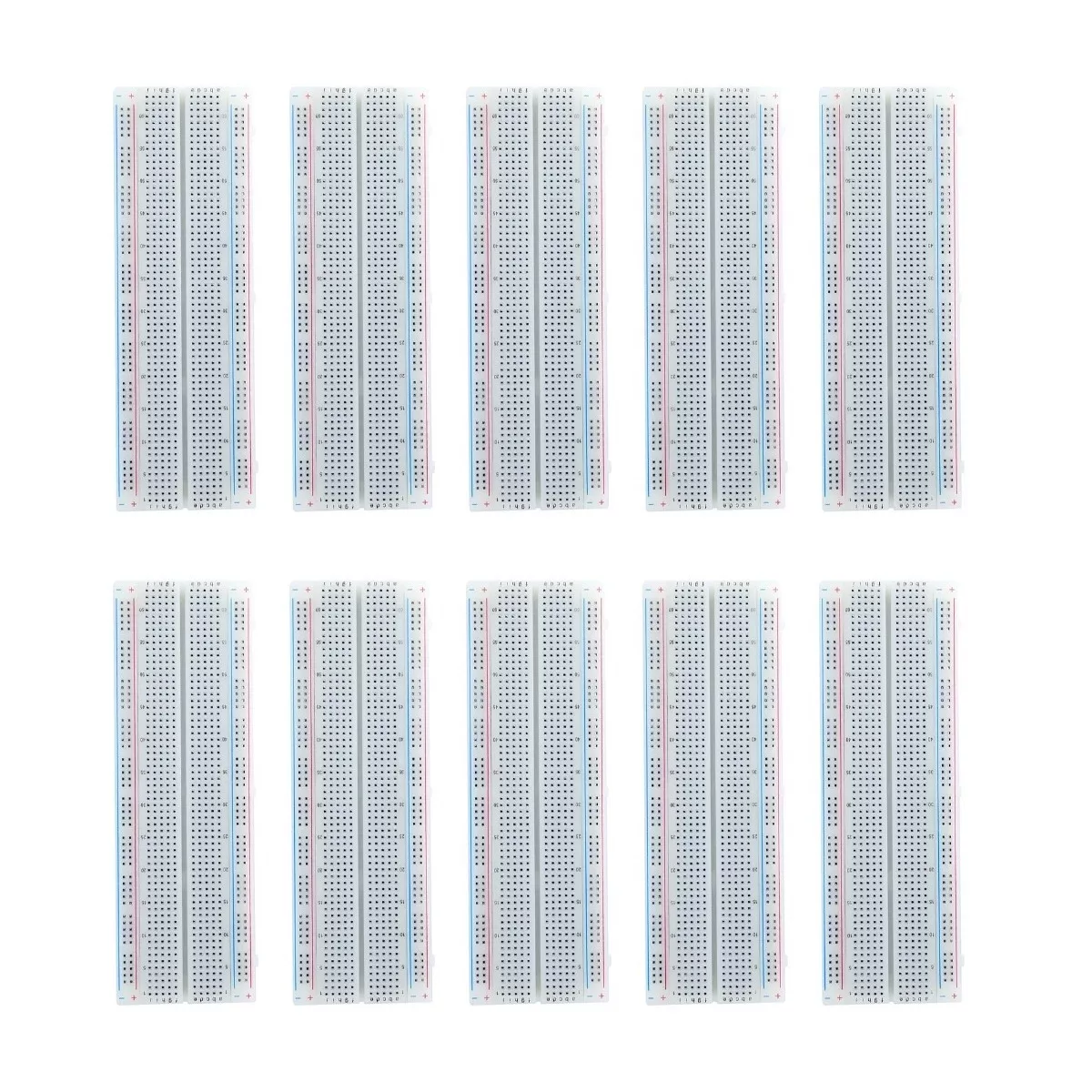 10 Piezas Protoboard 830 Puntos Eo Safe Imports Esi-16201 Blanco