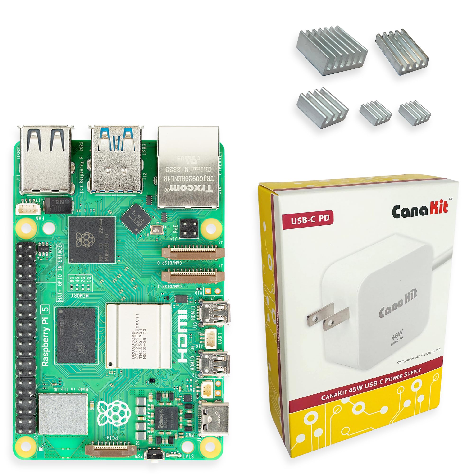 Foto 2 pulgar | Kit Básico Canakit Para Raspberry Pi 5 De 8 Gb De Ram Con Fuente De Alimentación - Venta Internacional.