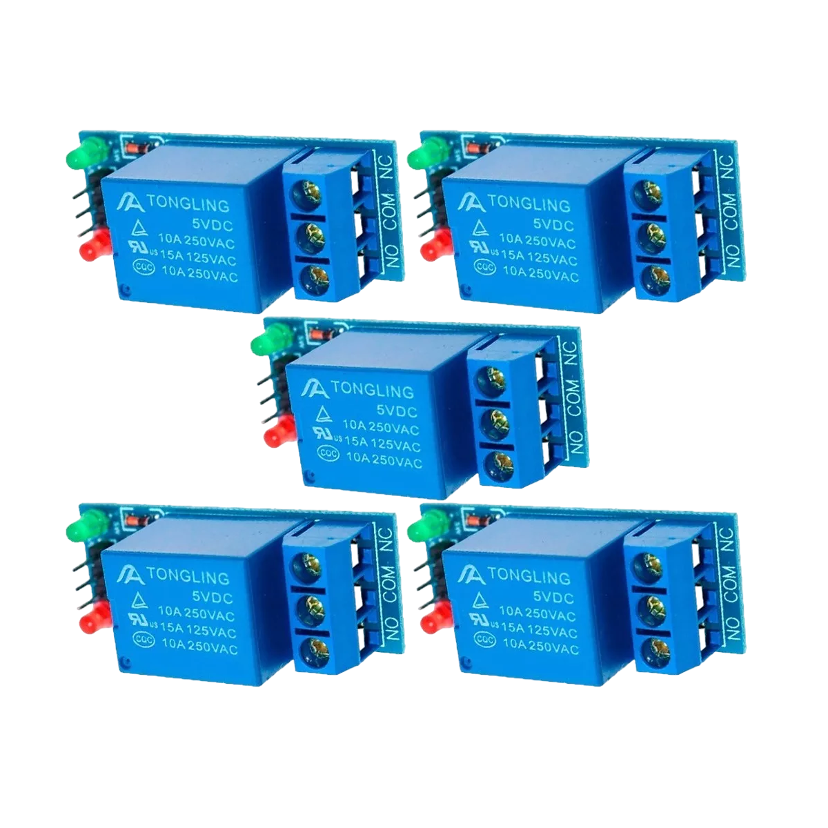 Modulo Relevador Relay 1 Canal 5v Rele Arduino 5 Pzs