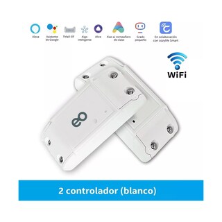 Foto 2 | Conjunto De 2 Interruptores Inteligentes, Repetidor Wifi. Eo Safe Imports Esi-8650-1 Blanco.