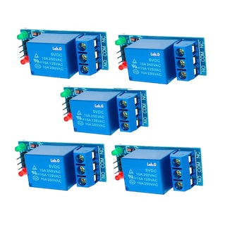 Foto 1 | Módulo Relevador Lab.G Relay 1 Canal 5v Rele Arduino 5 Piezas