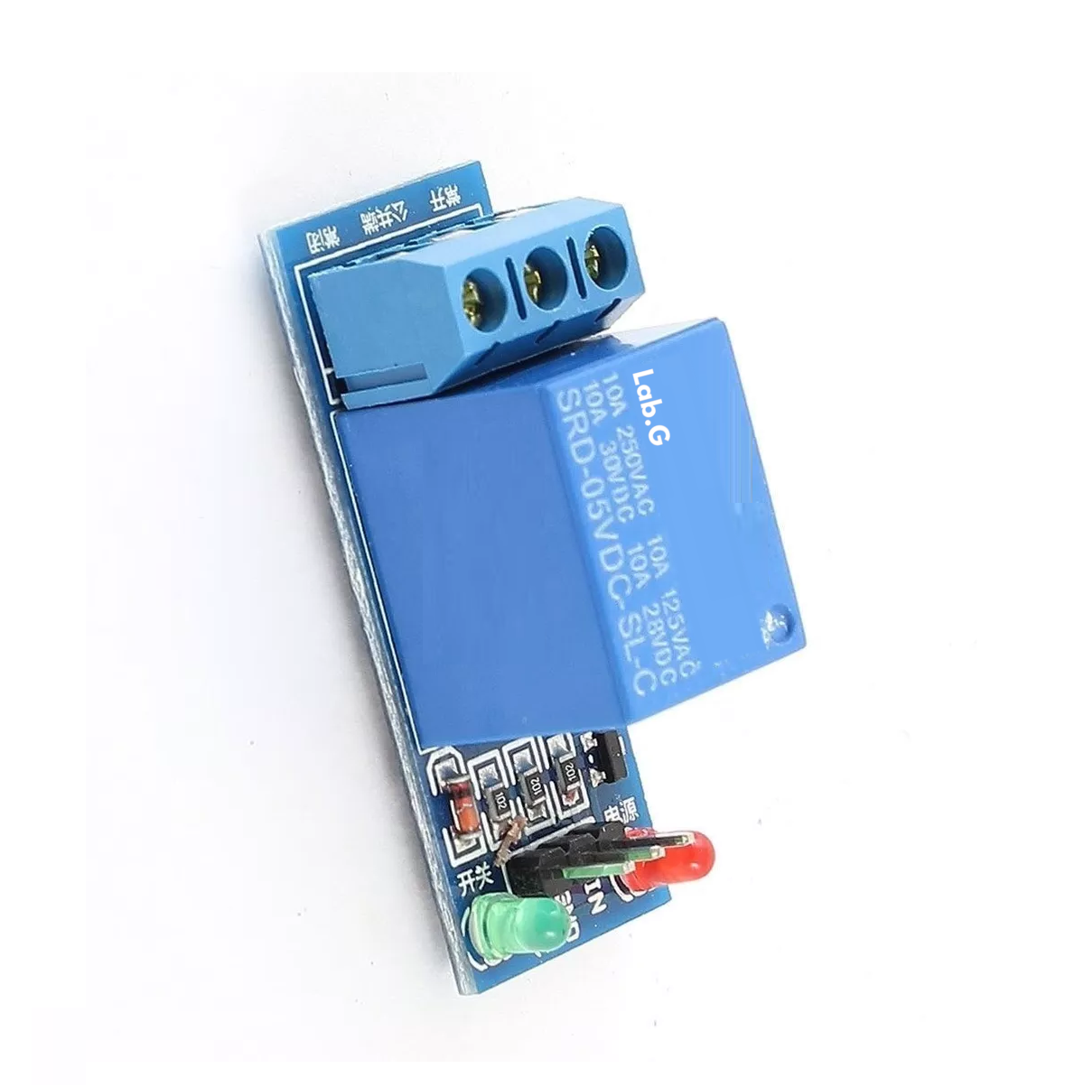 Foto 5 pulgar | Módulo Relevador Lab.G Relay 1 Canal 5v Rele Arduino 5 Piezas