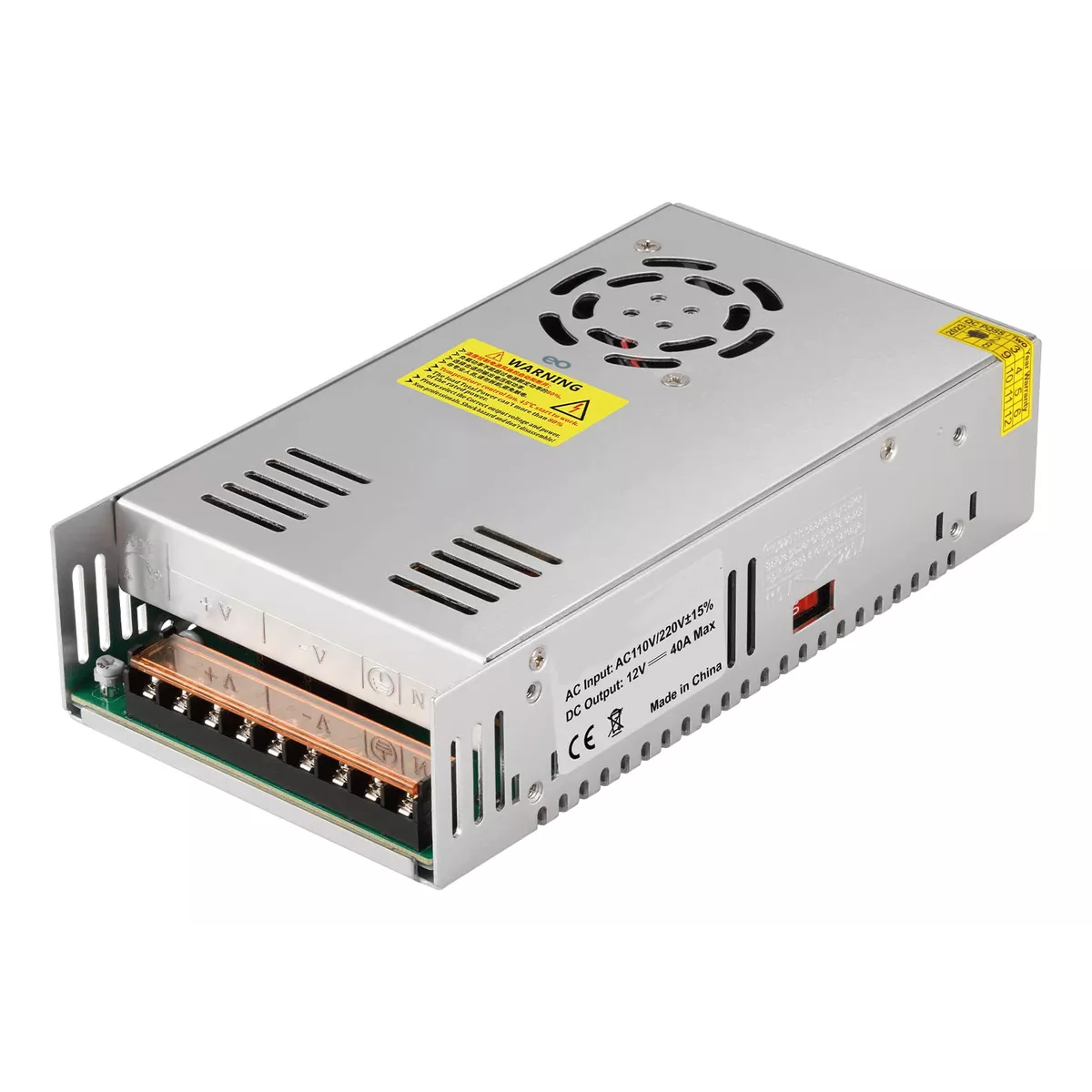 Fuente Conmutada 48v 8.3a 400w 110vac / 220 Vac Alimentación Eo Safe Imports Esi-2999-1 Gris