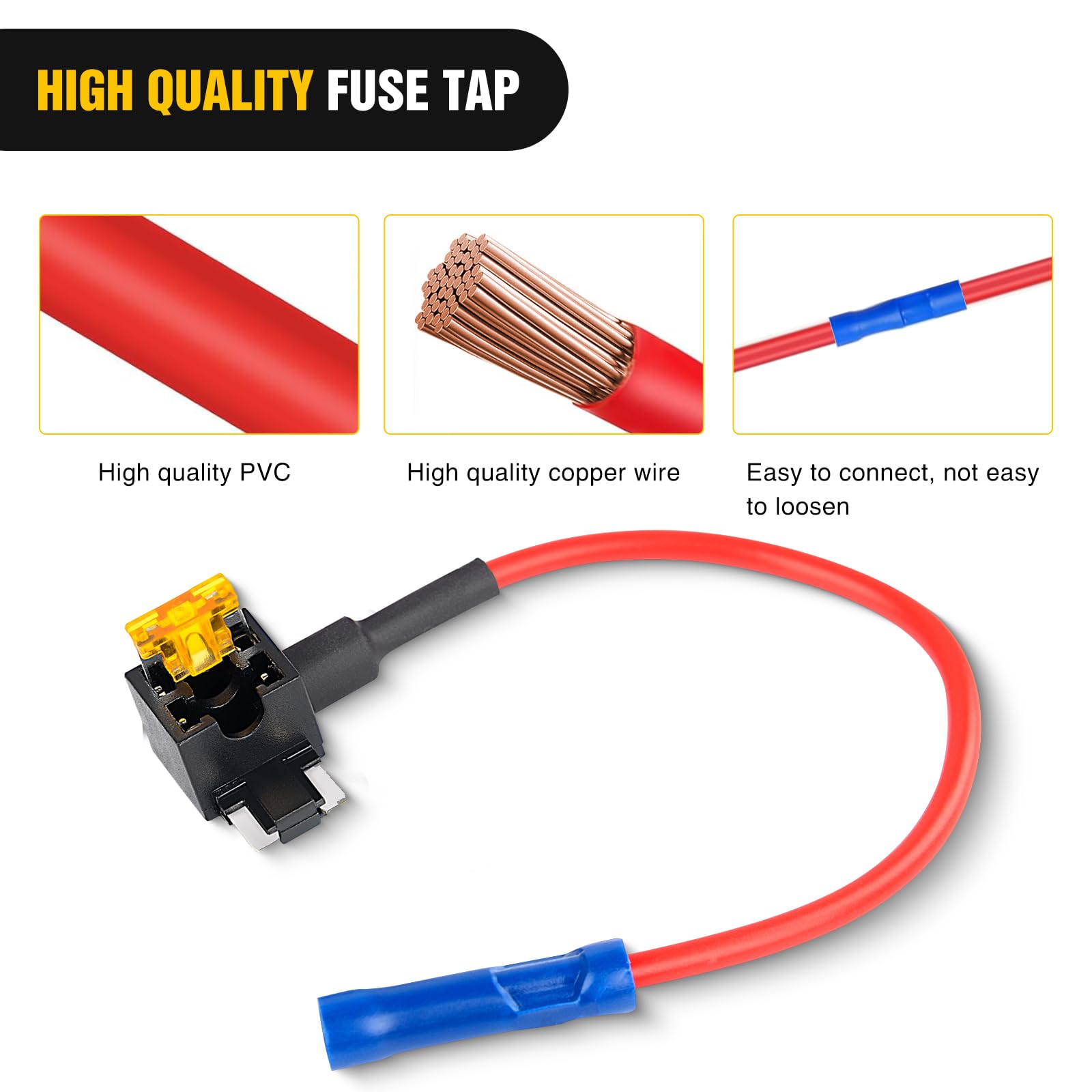 Foto 4 pulgar | Adaptador Fuse Tap Nilight 50038r De 12 V Con Fusible De Hoja De 5 A, Paquete De 10 - Venta Internacional.