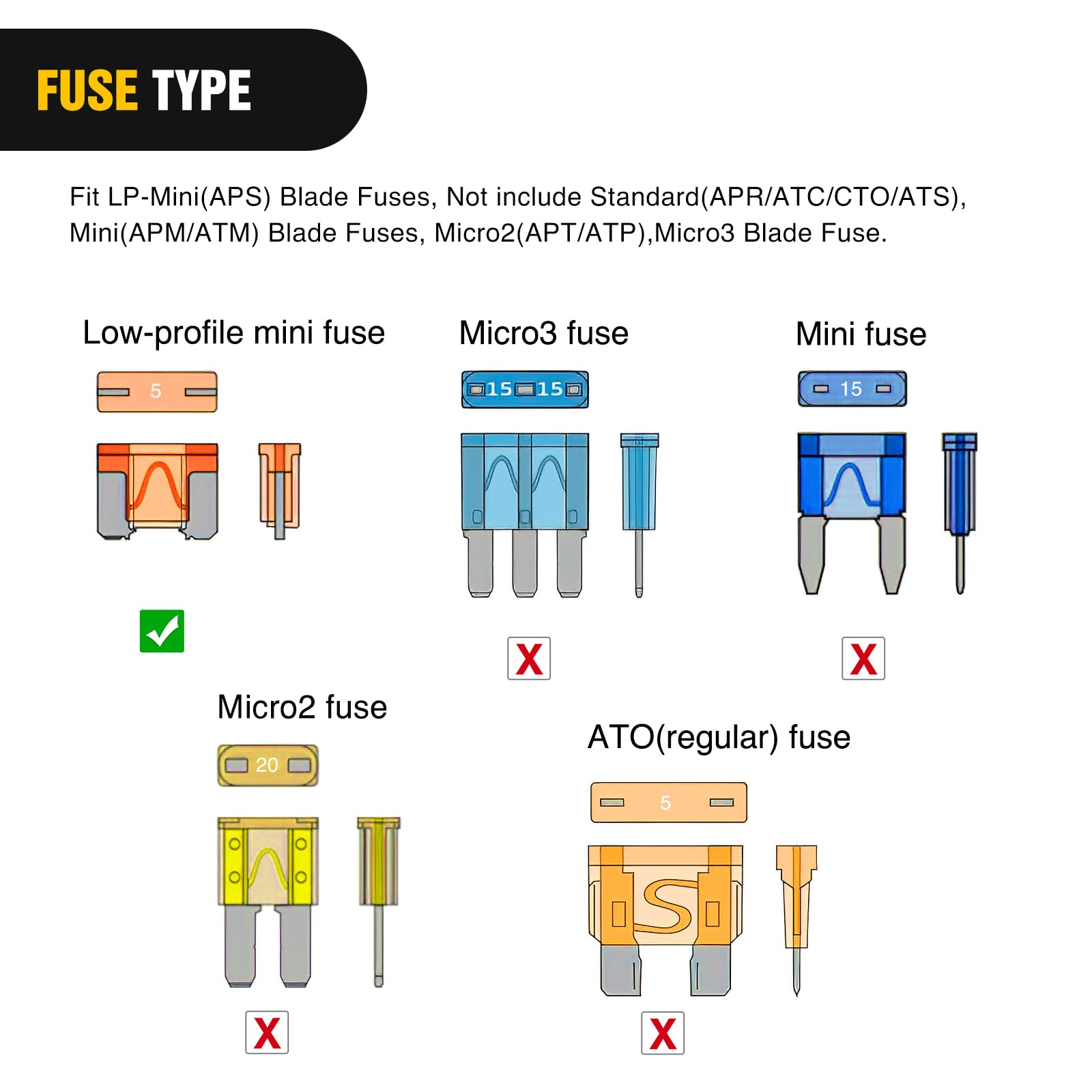 Foto 7 pulgar | Adaptador Fuse Tap Nilight 50038r De 12 V Con Fusible De Hoja De 5 A, Paquete De 10 - Venta Internacional.