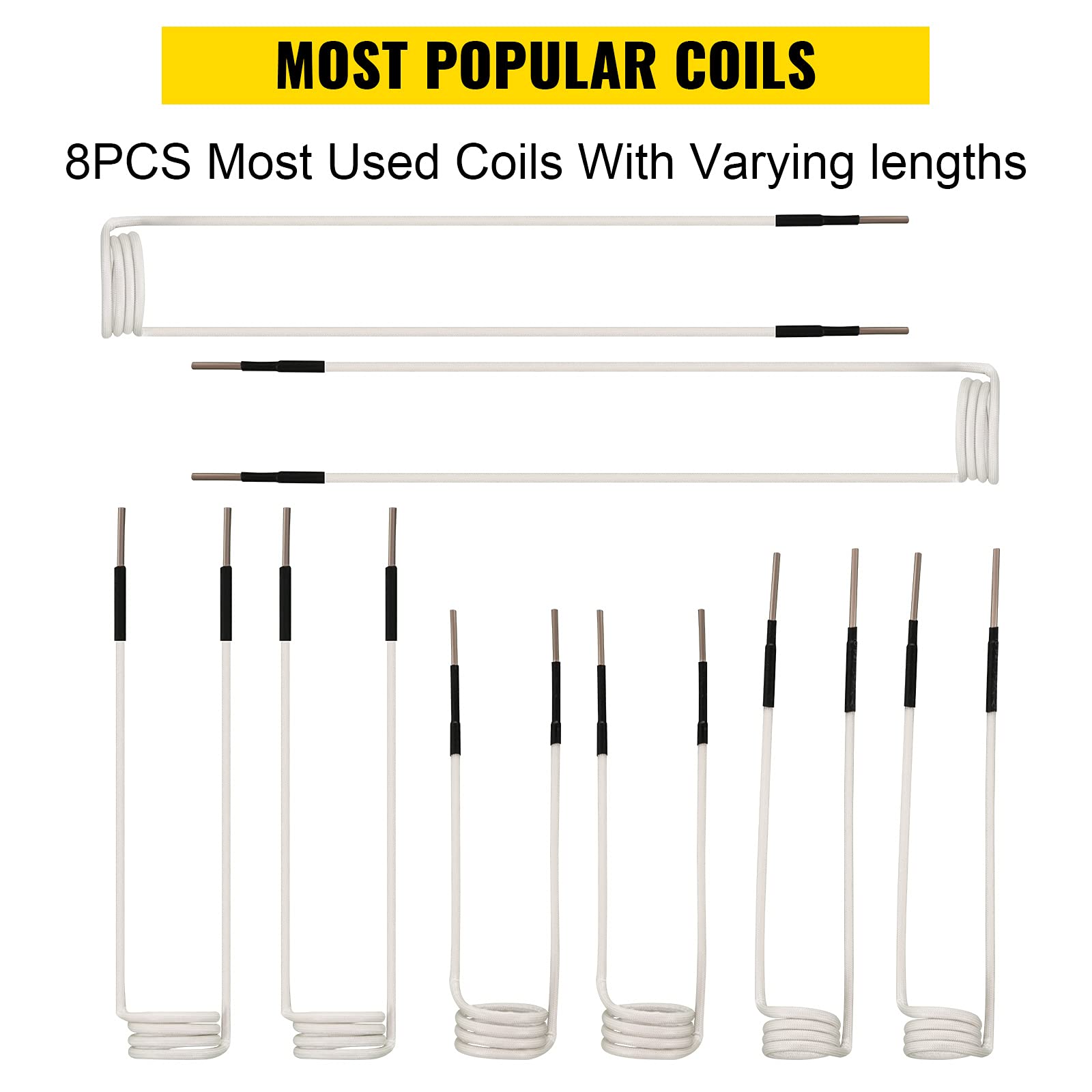 Foto 3 pulgar | Kit De Bobina Calefactora Por Inducción Vevor, 8 Piezas Con Longitudes Variables - Venta Internacional.
