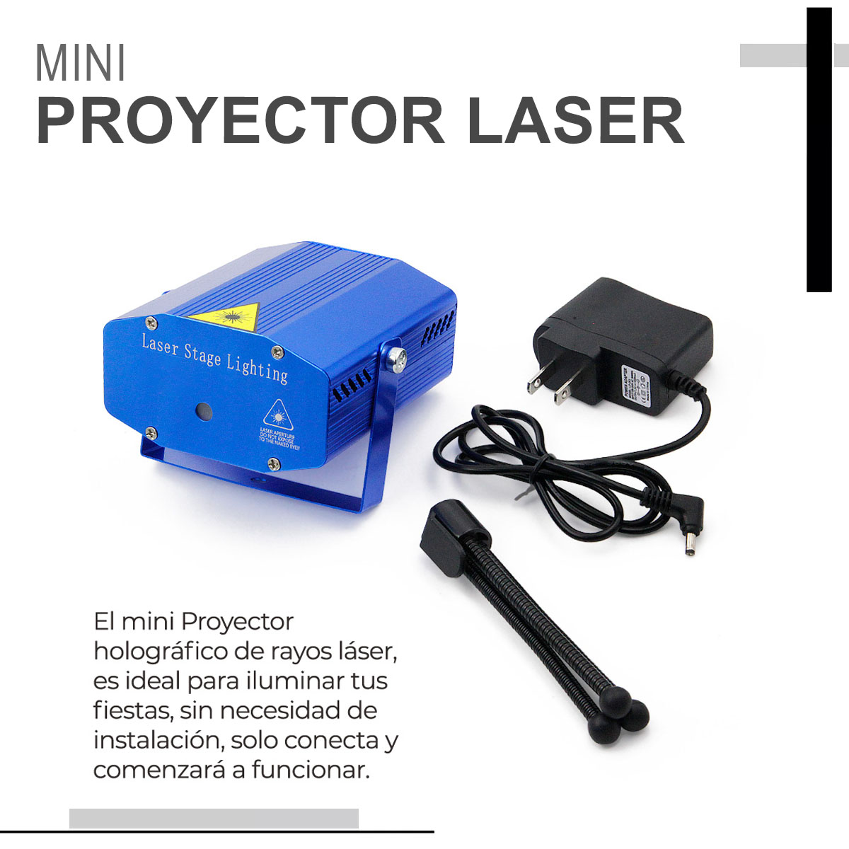 Foto 3 pulgar | Mini Proyector Laser Kimhi Bicolor Multipunto con Tripie Navideño