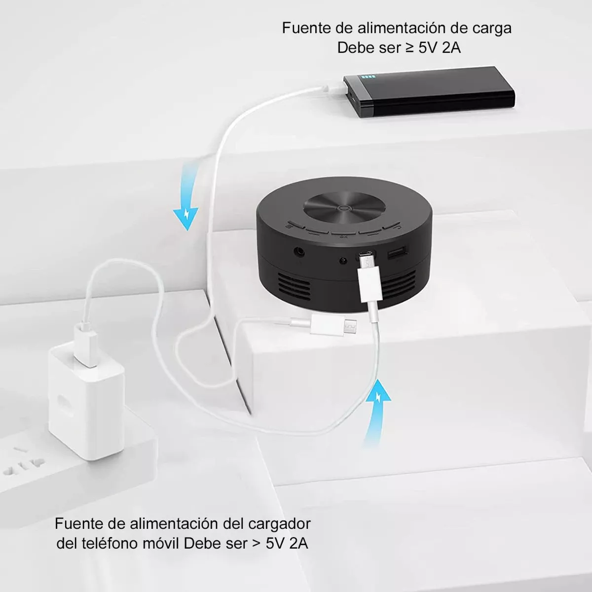 Foto 3 | Mini Proyector Portátil Hd 1500 Lúmenes Usb Eo Safe Imports Esi-9950 Negro