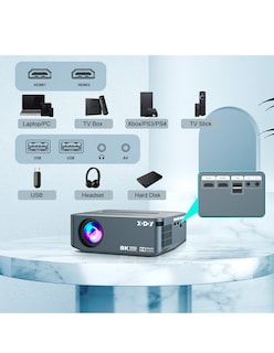 Foto 3 | Proyector Portatil X1 Full Hd Petukita Box Gris