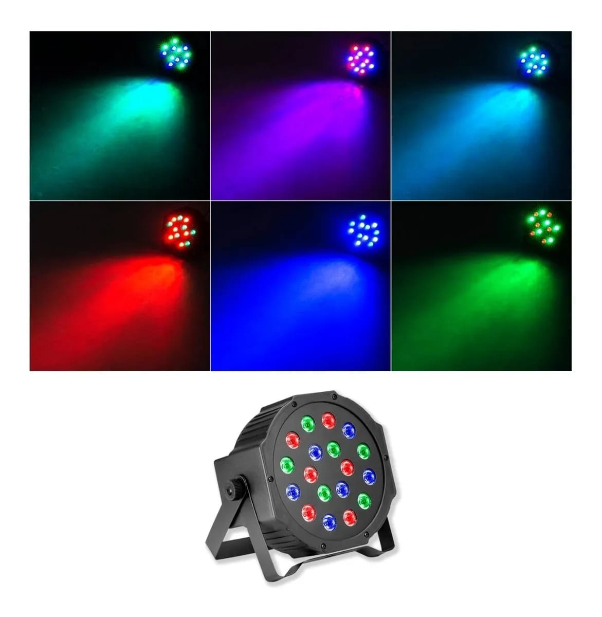 Foto 7 pulgar | Proyector Led Spotlight 18 Rgb 4 En 1 Dmx512 18w - Venta Internacional