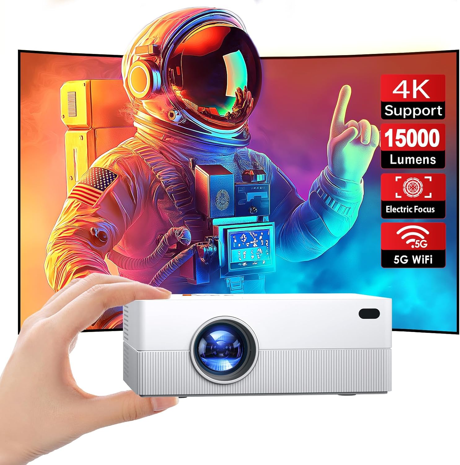 Mini Proyector Jouwlurk Portátil Hd1080p/ios/android/hdmi/usb