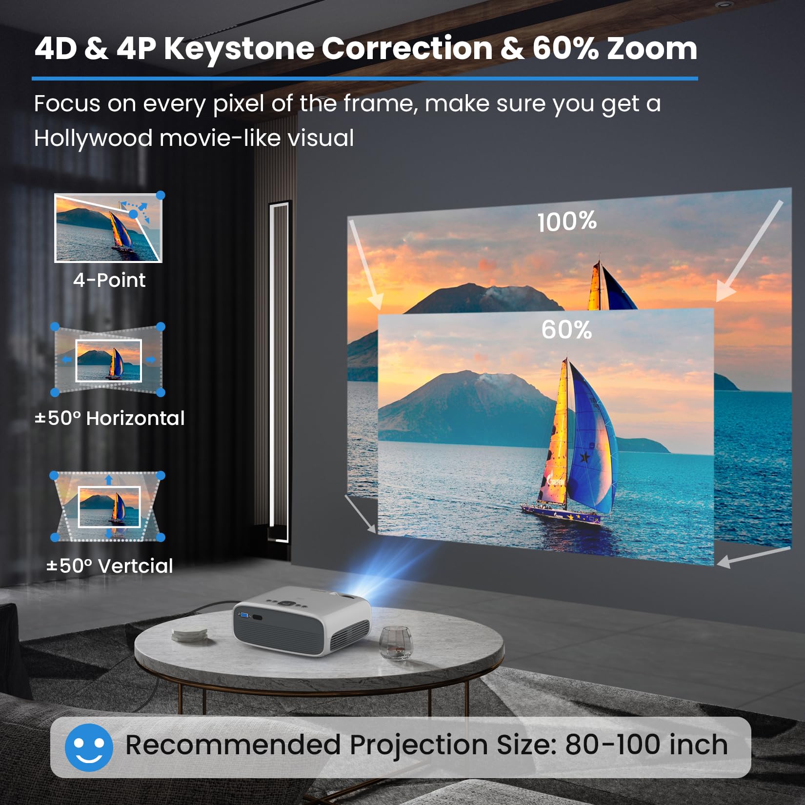 Foto 6 pulgar | Proyector Philips Android Tv con Bluetooth-Venta Internacional