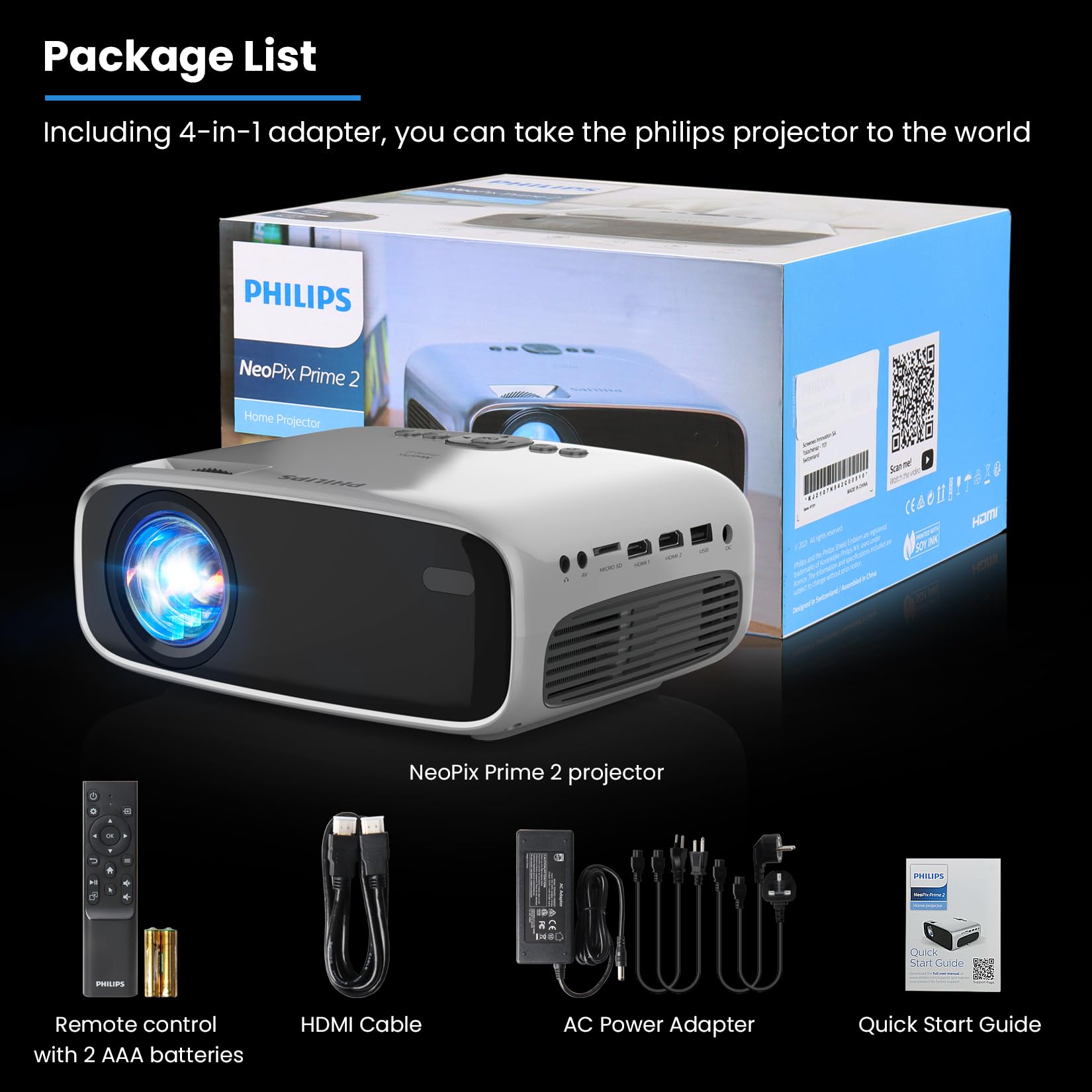 Foto 8 pulgar | Proyector Philips Android Tv con Bluetooth-Venta Internacional