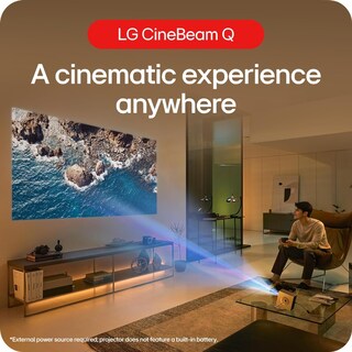 Foto 4 | Proyector Lg Portátil Cinebeam Q Resolución 4k Uhd Enfoque Automático Plateado Hu710pb