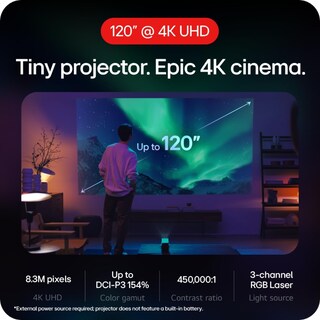 Foto 5 | Proyector Lg Portátil Cinebeam Q Resolución 4k Uhd Enfoque Automático Plateado Hu710pb