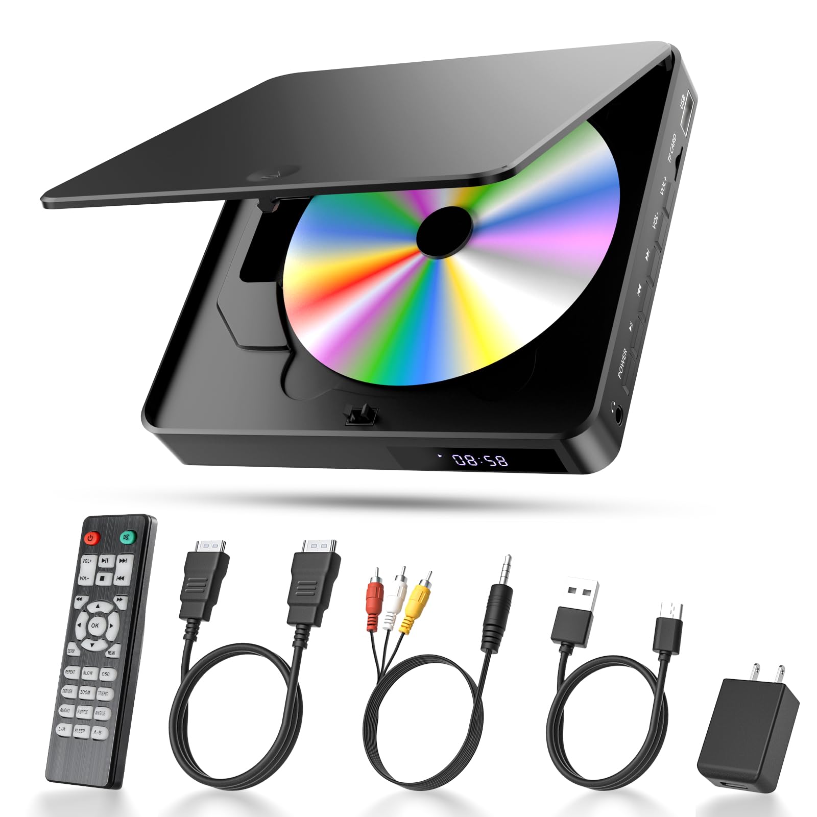 Foto 2 pulgar | Reproductor De Dvd Arafuna Mini Hdmi Con Memoria Usb Breakpoint, Negro - Venta Internacional.