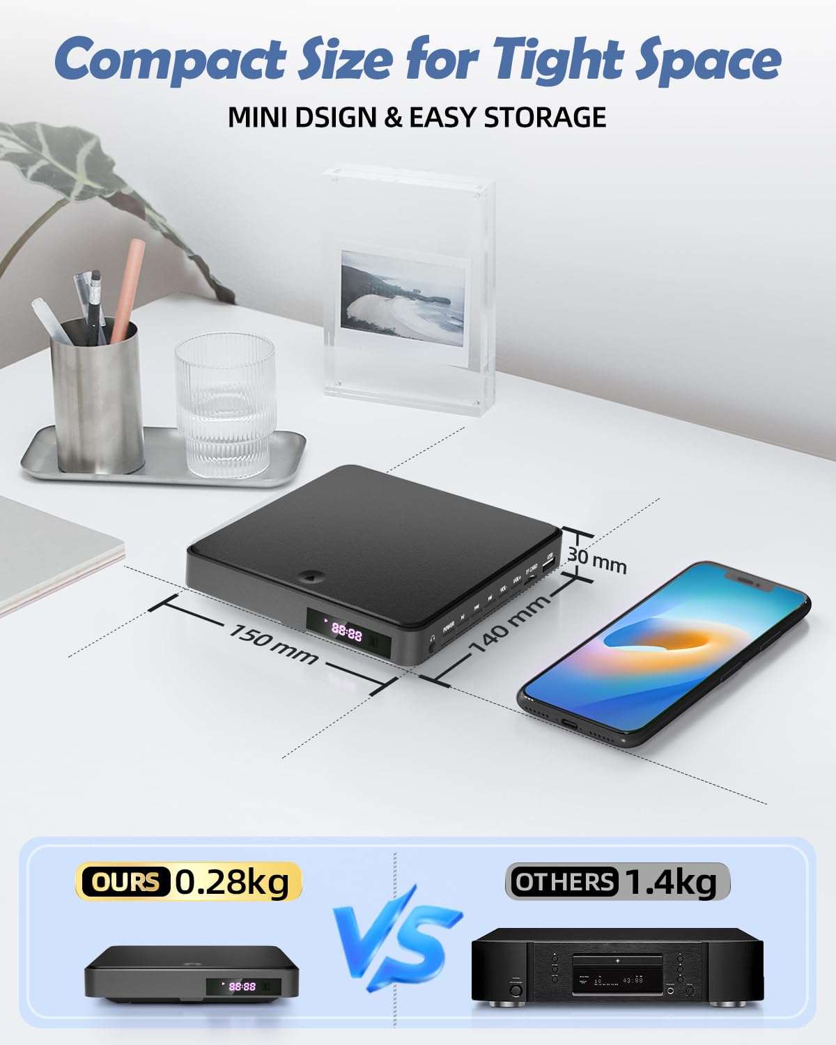 Foto 4 pulgar | Reproductor De Dvd Arafuna Mini Hdmi 1080p Para Todas Las Regiones Con Control Remoto - Venta Internacional.
