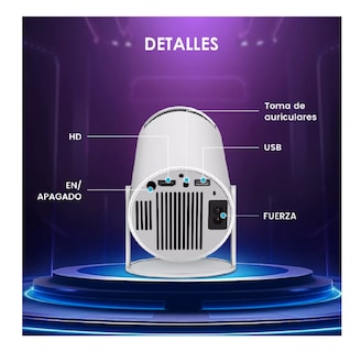 Foto 3 | Proyector Profesional Vegoos Android Wifi Led 1080p 6000 Lm Color Blanco Belug