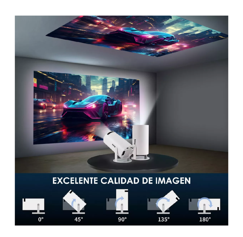 Foto 4 | Proyector Profesional Vegoos Android Wifi Led 1080p 6000 Lm Color Blanco Belug