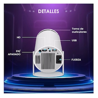 Foto 2 | Proyector Profesional Lab.g Android Wifi Led 1080p 6000 Lm Color Blanco