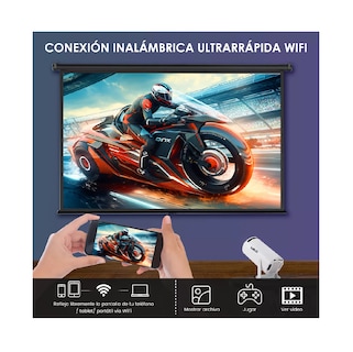 Foto 4 | Proyector Profesional Lab.g Android Wifi Led 1080p 6000 Lm Color Blanco