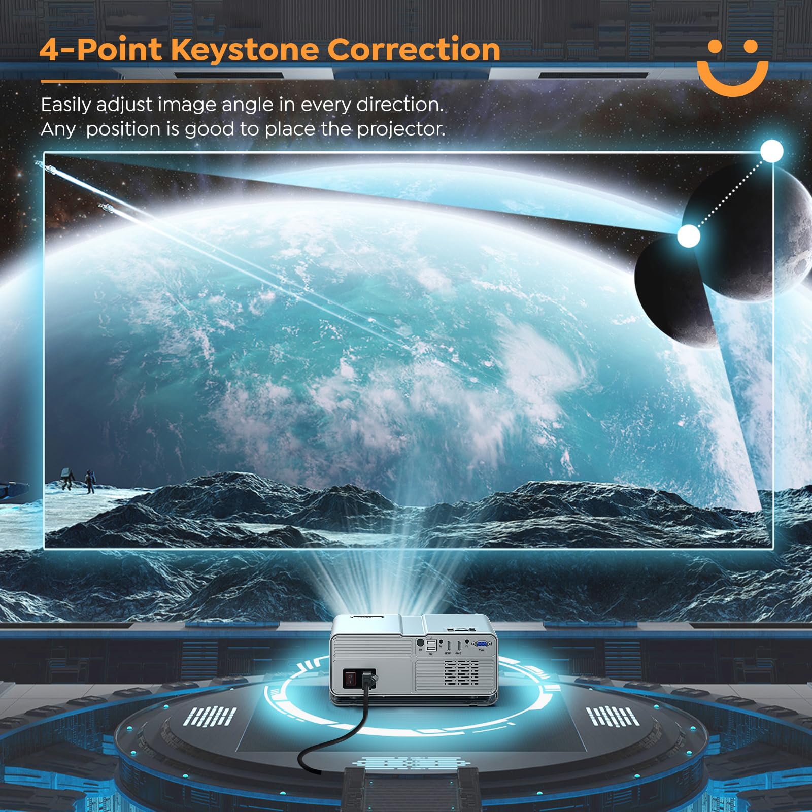 Foto 5 pulgar | Proyector Yaber U10 15000l Nativo 1080p Con Wifi Y Bluetooth - Venta Internacional.