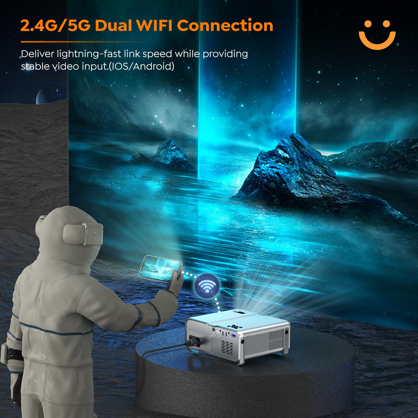 Foto 6 pulgar | Proyector Yaber U10 15000l Nativo 1080p Con Wifi Y Bluetooth - Venta Internacional.