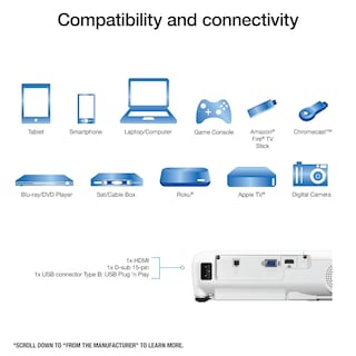 Foto 3 | Proyector Epson Ex3280, 3 Chips, 3lcd, Xga, 3600 Lm, Altavoz Hdmi - Venta Internacional.