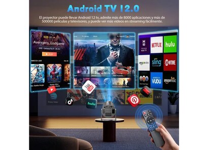 Foto 5 | Proyector Xtellar Profesional 18000lm 4k Con Android Tv Wifi6 1080p