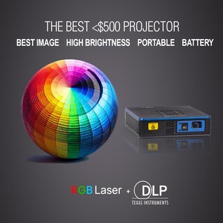 Foto 2 | Miniproyector Aaxa M8, El Láser 4k Más Brillante Del Mundo Con Barra De 2,5 Horas - Venta Internacional.