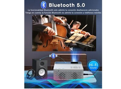 Foto 4 | Proyector Xtellar Led Smart Android V08 Con Wifi Y Bluetooth, 8000lm, Trípode Incluido, Ideal Para Entretenimiento En