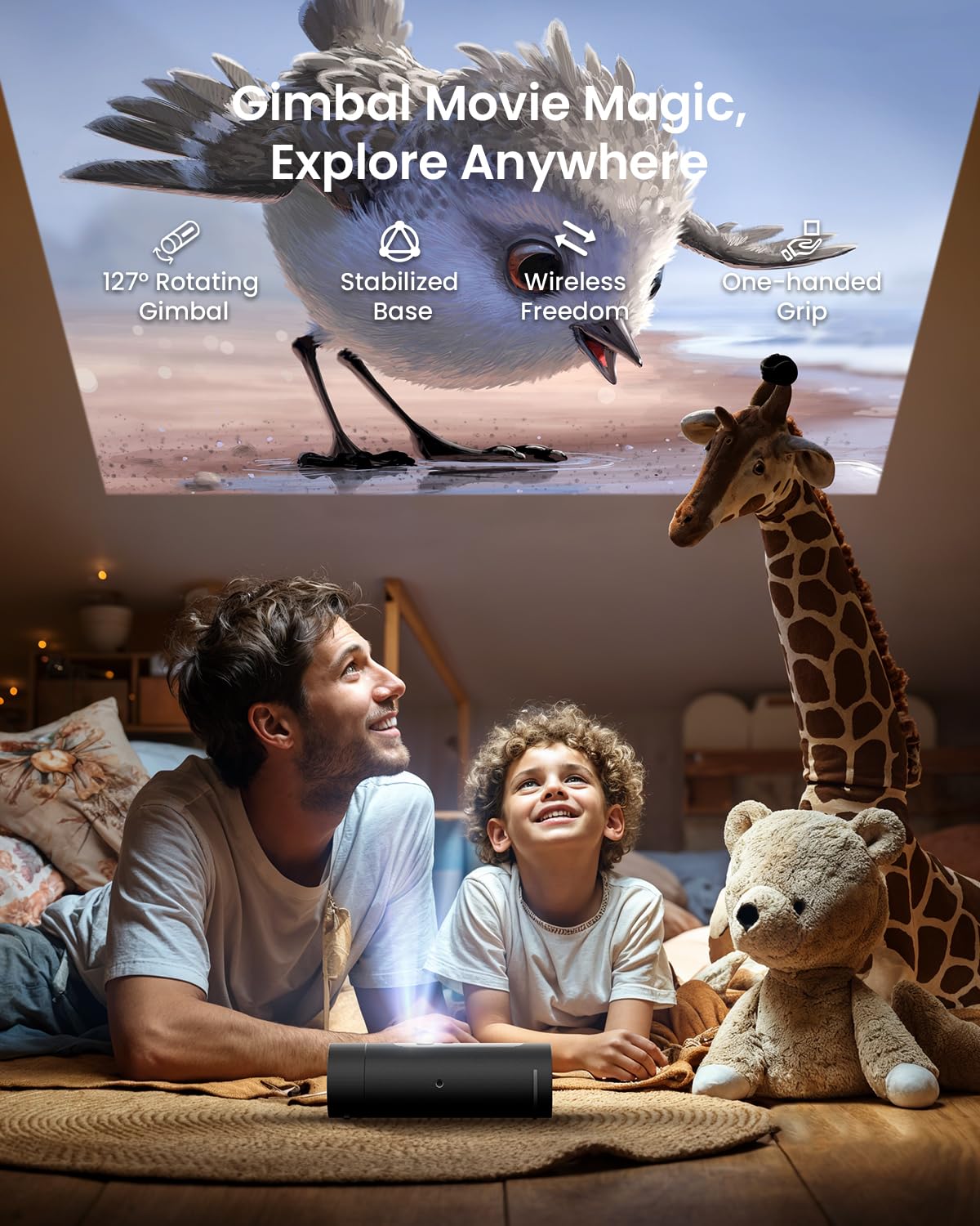 Foto 5 | Proyector Jmgo Picoflix Gtv Netflix 1080p Portátil 4.5h Batt - Venta Internacional.