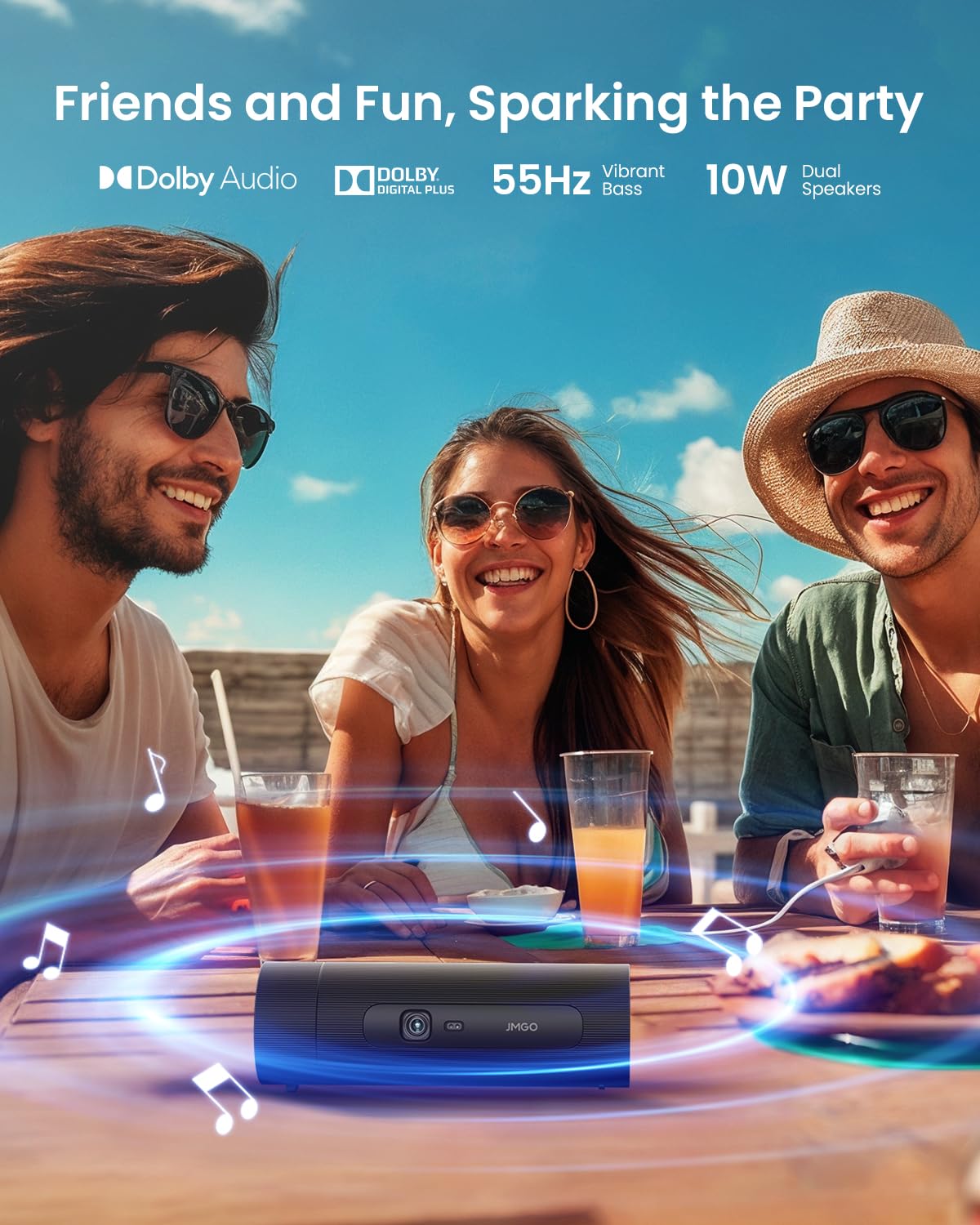 Foto 7 | Proyector Jmgo Picoflix Gtv Netflix 1080p Portátil 4.5h Batt - Venta Internacional.