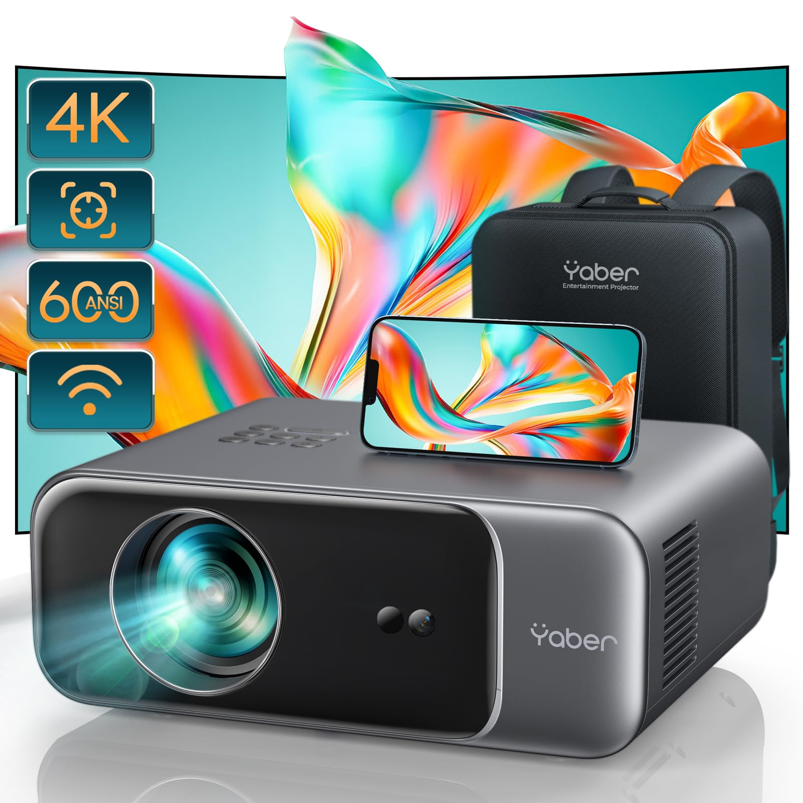 [proyector] Yaber Pro V9 600 Ansi Nativo 1080p Wifi 6 Bluetooth 5.2 - Venta Internacional.