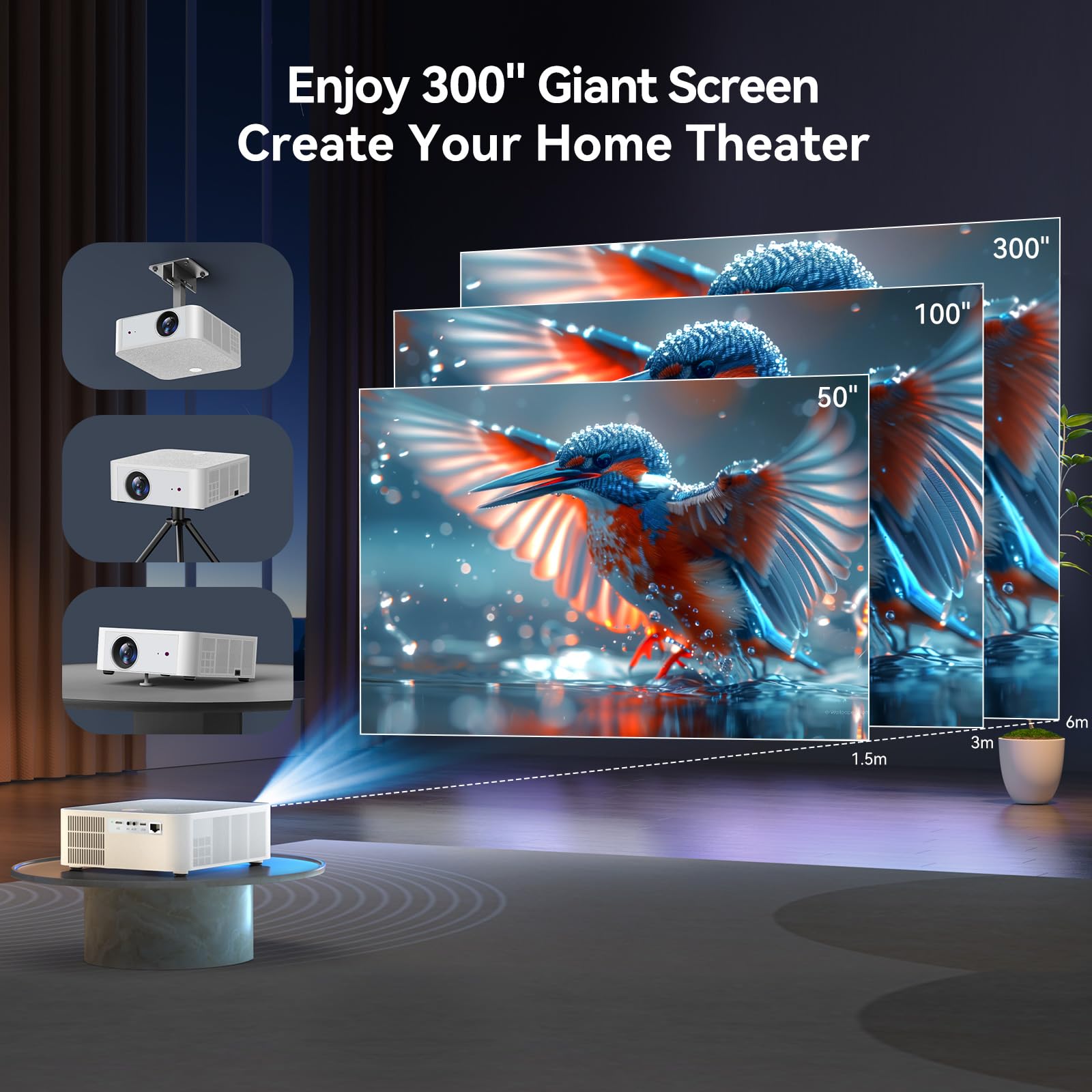 Foto 7 pulgar | Proyector Hytobp Y3 800 Ansi 1080p Wifi 6 Bluetooth 5.2 - Venta Internacional.