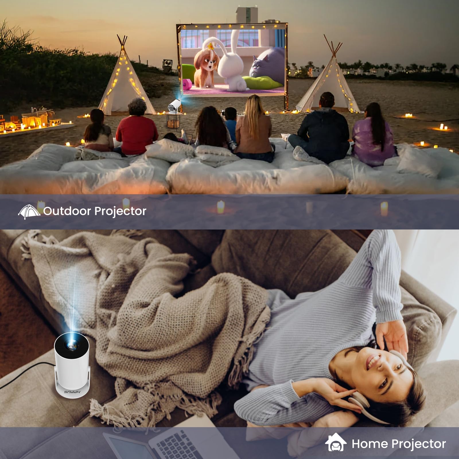 Foto 7 | Proyector Hippus Hy300pro 350ansi Android 11.0 Wifi Bluetooth - Venta Internacional.