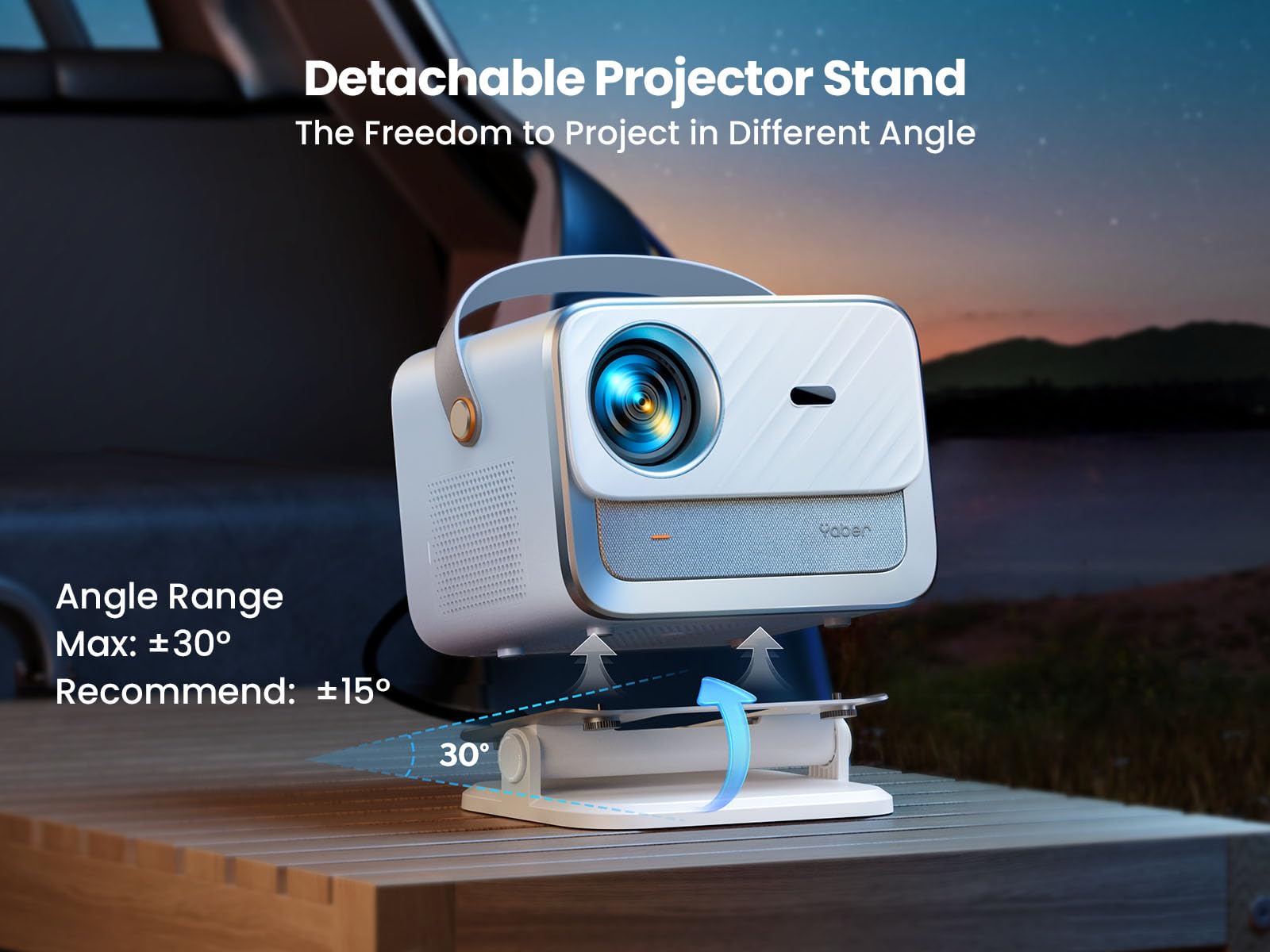 Foto 6 pulgar | [proyector] Yaber V12 700 Ansi 1080p Wifi6 Bluetooth 5.2 - Venta Internacional.