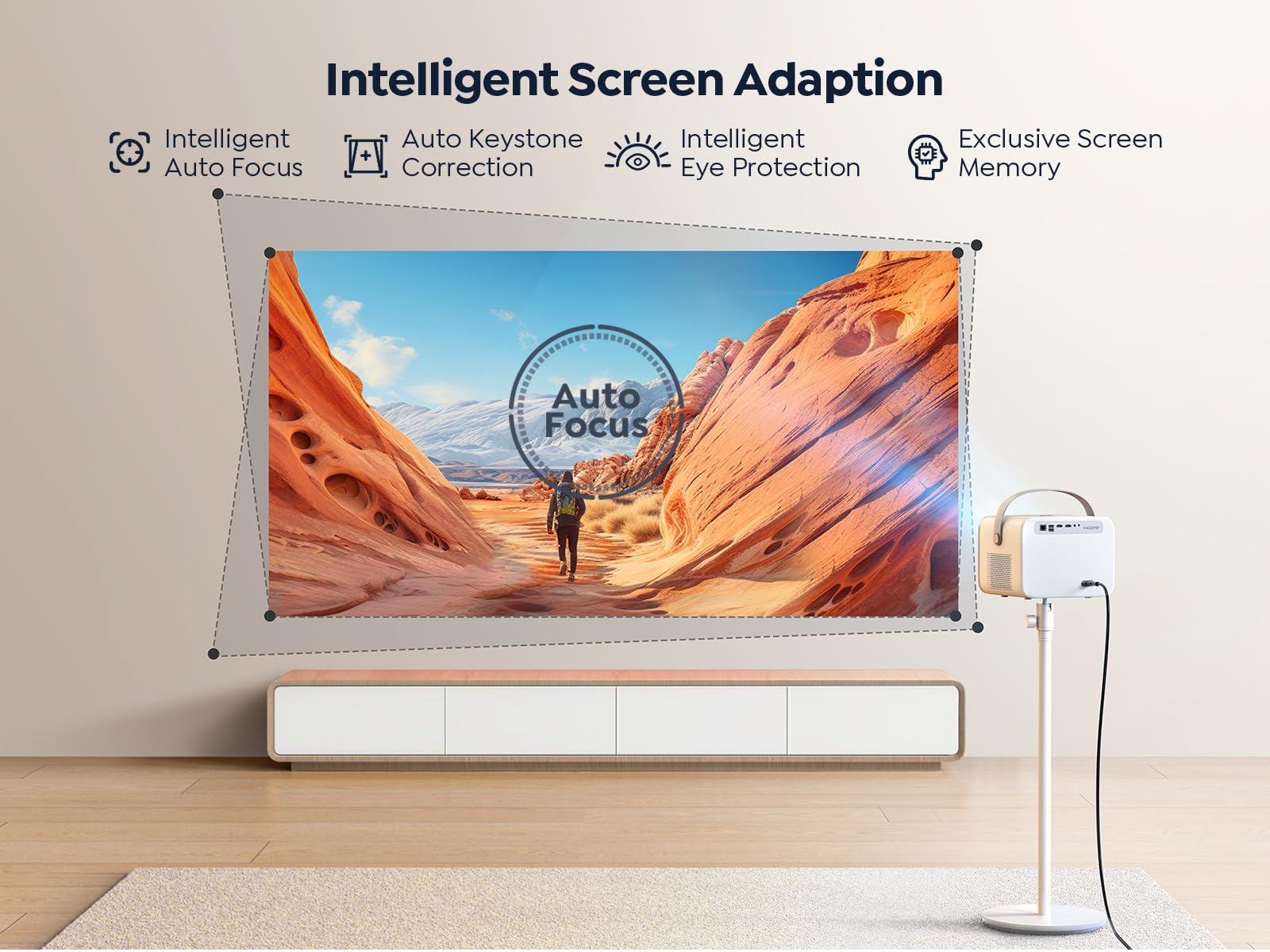 Foto 7 pulgar | [proyector] Yaber V12 700 Ansi 1080p Wifi6 Bluetooth 5.2 - Venta Internacional.