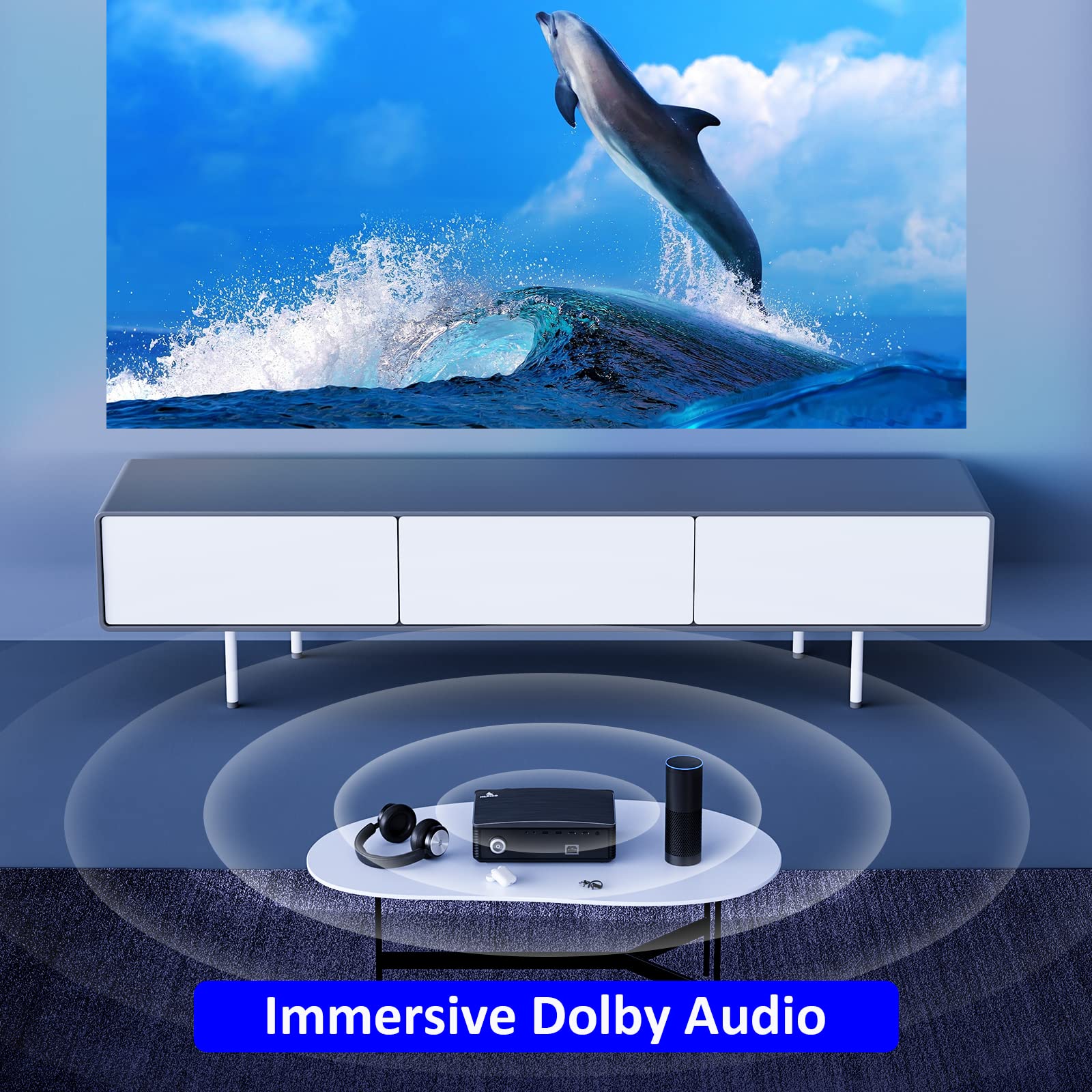Foto 6 pulgar | Proyector Exterior Nexigo Pj20 Wifi Bluetooth 1080p Con Sonido - Venta Internacional.