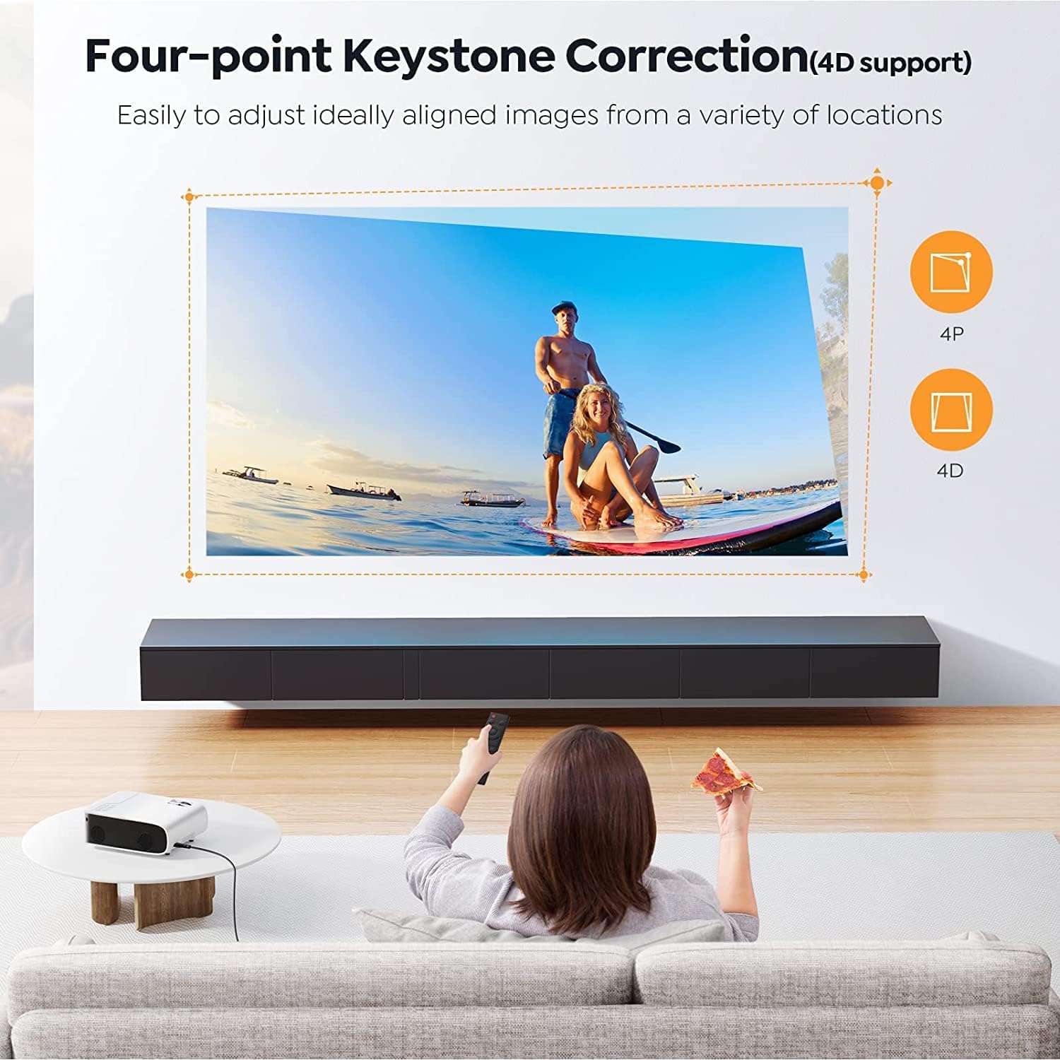 Foto 2 | Proyector Yaber V8 4k Con Soporte Nativo 1080p Wifi 6 Bluetooth - Venta Internacional.