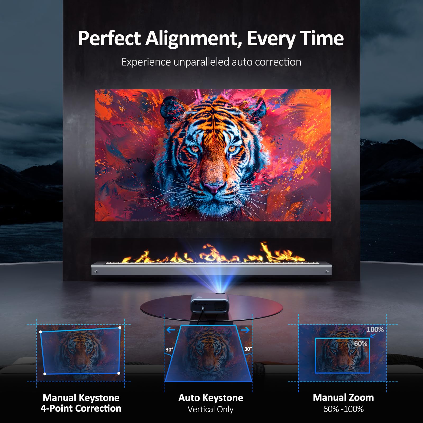 Foto 7 | Proyector Nexigo Pj40 (gen 3) Wifi Bluetooth 1080p 4k 700 Lm - Venta Internacional.