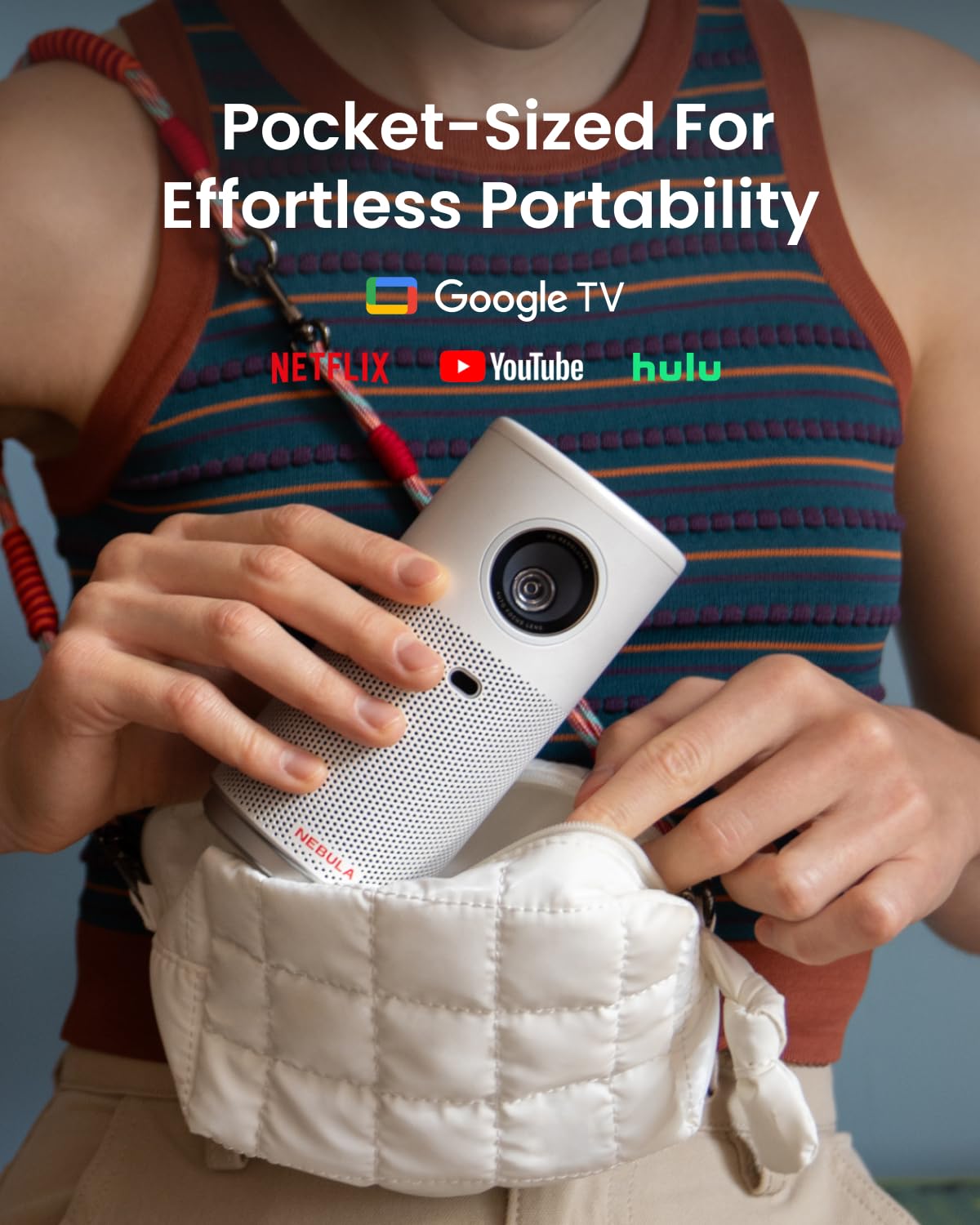 Foto 3 pulgar | Miniproyector Nebula Capsule Air Google Tv 720p Con Netflix - Venta Internacional.