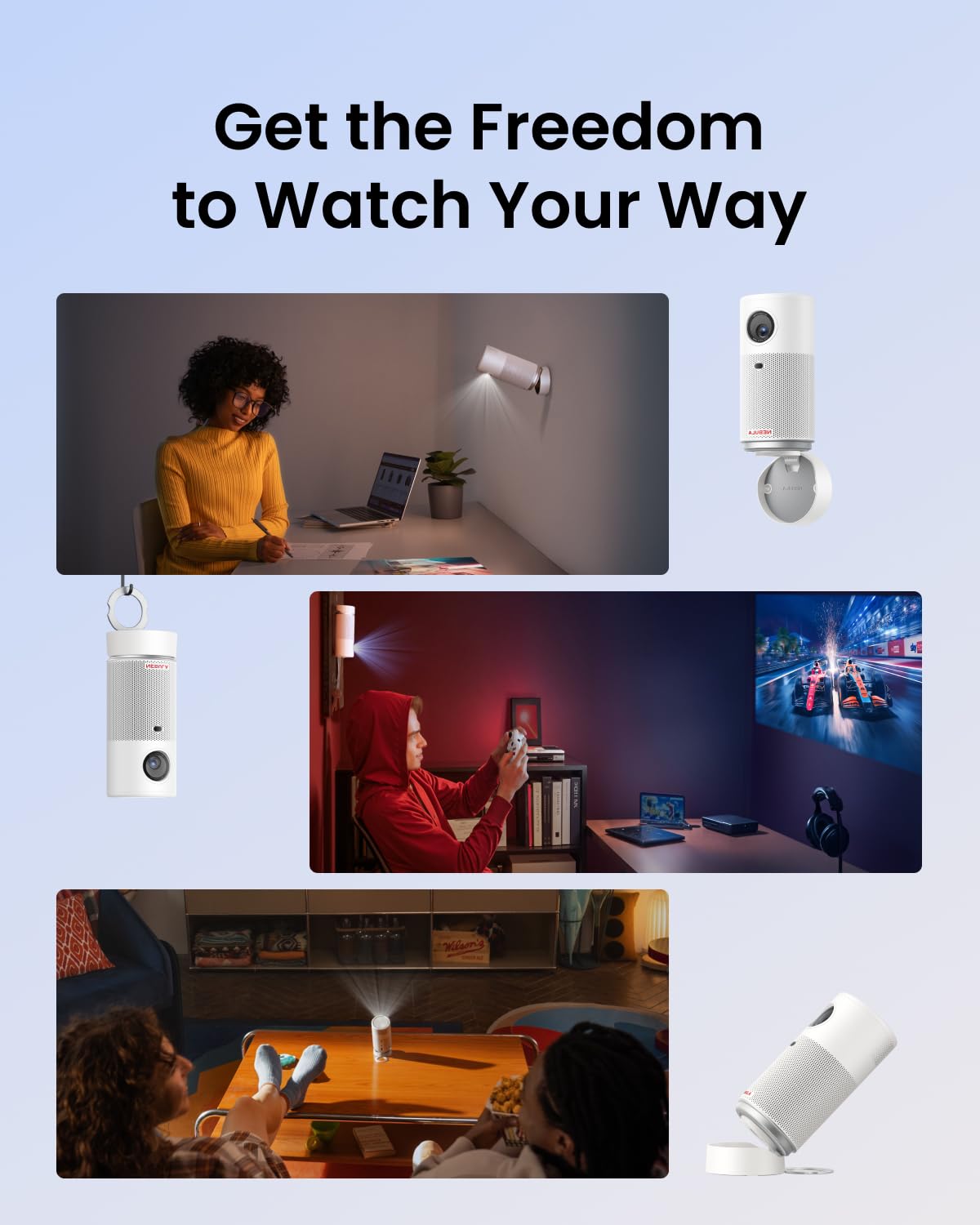 Foto 5 pulgar | Miniproyector Nebula Capsule Air Google Tv 720p Con Netflix - Venta Internacional.