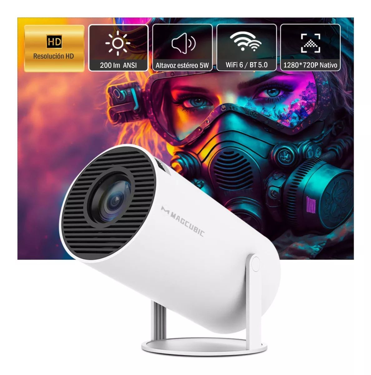 Foto 6 pulgar | Proyector Bigview 4k Hd 1080p Android 11 Smart Tv Portátil - Venta Internacional.
