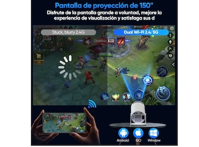 Foto 4 | Proyector Xtellar 4k Profesional Con Sistema Android, Luminosidad De 8000lm, Imagen Hd 1080p, Modelo Hy300 Pro P