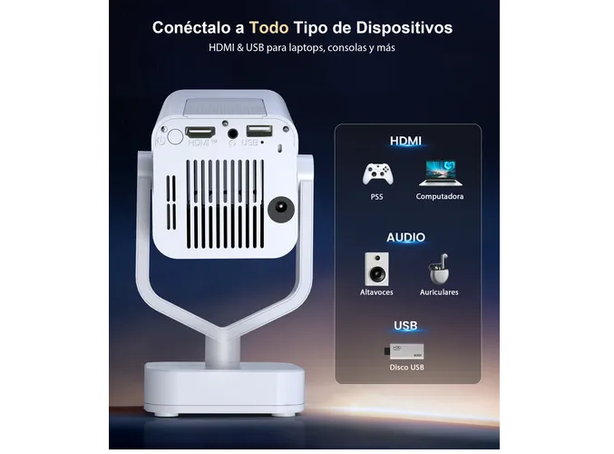 Foto 6 pulgar | Proyector Xtellar Android 4k Wifi Bluetooth Hd 8000 Lumens, Lider En Tecnología De Proyección