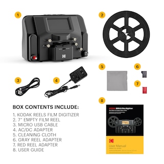 Foto 7 | Digitalizador De Películas Kodak Reels De 8 Mm Y Super 8 Con Pantalla De 5» - Venta Internacional.