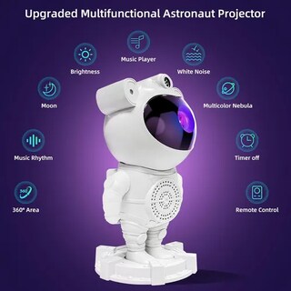 Foto 2 | Proyector Xtellar Astronauta/proyector De Galaxia Lampara De Galaxia