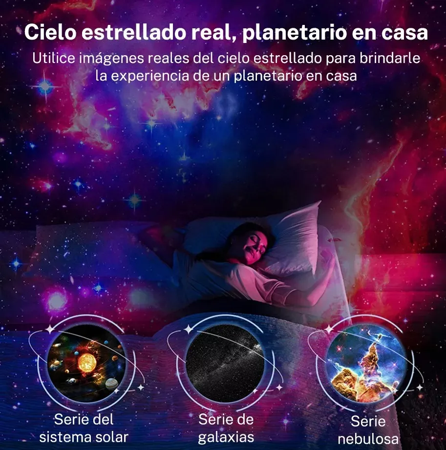 Foto 4 | Proyector De Estrellas  Belug Cielo Estrellado Luz Nocturna Blanca Blanco