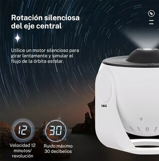 Foto 2 | Proyector De Estrellas Lab.g Cielo Estrellado Luz Nocturna Blanca Blanco